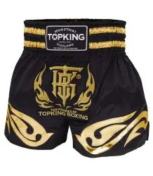 Top King Spodenki Tajskie Muay Thai TKTBS-095 Black/Gold