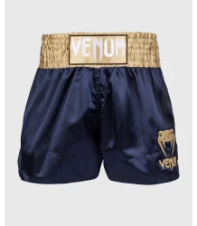 Venum Spodenki Muay Thai Classic Shorts Navy Blue/Gold