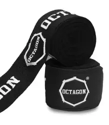 Octagon Bandaże Bokserskie Owijki Fightgear Supreme Printed Black 3m