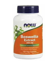 Now Foods Boswellia Extract Plus Turmeric Root Extract - 120 Kapsułek Wegetariańskich