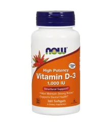 Now Foods Vitamin D-3 1000 IU 360 softgels