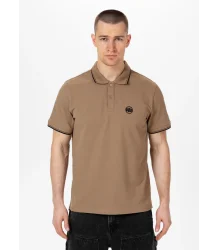 Pit Bull Koszulka Polo Pique Stripes Regular Brown