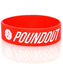 Poundout Opaska Silikonowa Na Nadgarstek POUNDOUT Red