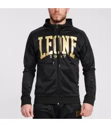 Leone1947 Bluza Rozpinana Z Kapturem DNA Black/Gold