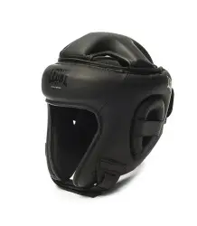 Leone1947 Kask Bokserski Sparingowy Z Wypełnieniem Przeciwwstrząsowym Black Edition 