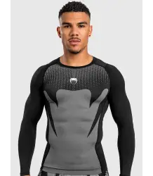 Venum Rashguard Długi Rękaw Long Sleeve Attack Black/Grey