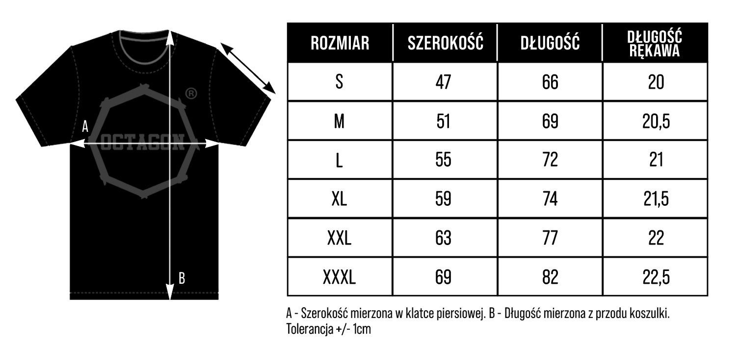 Octagon T-Shirt As Many Chances As Courage Black | eBay
