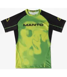 MANTO Rashguard Krótki Rękaw ATOMIC Zielony