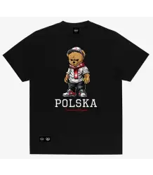 Środowisko Miejskie T-shirt Koszulka Polska Bear Black