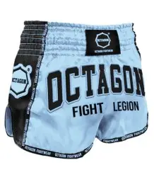 Octagon Spodenki Kickboxing/Muay Thai Fight Legion Light Blue
