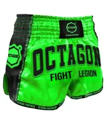 Octagon Spodenki Kickboxing/Muay Thai Fight Legion Green
