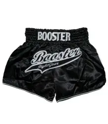 Booster Spodenki Muay Thai Retro Slugger Black/White