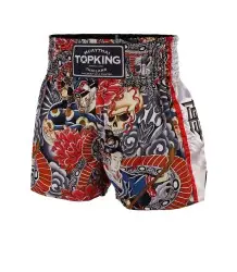 Top King Spodenki Tajskie Muay Thai TKTBS-206 WH