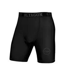 Octagon Spodenki Kompresyjne Vale Tudo Logo black/black