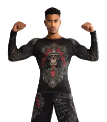 Venum Rashguard Długi Rękaw Santa Muerte 5.0 Black/Gold