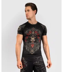 Venum Rashguard Krótki Rękaw Santa Muerte 5.0 Black/Silver