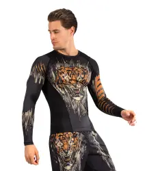 Venum Rashguard Długi Rękaw Tiger Long Sleeve Black