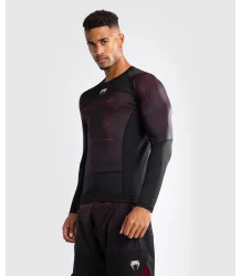 Venum Rashguard Długi Rękaw G-Fit Air Deep Black/Fire Red