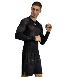 Venum Rashguard Długi Rękaw G-Fit Air Deep Black/Desert Sand