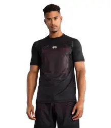 Venum Koszulka Techniczna Treningowa G-Fit Dry Tech T-shirt Deep Black/Fire Red