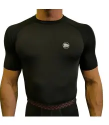 WarHouse Rashguard Krótki Rękaw Small Logo Black