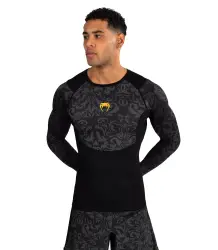 Venum x Ilia Topuria Unmatched Rashguard Długi Rękaw Black/Gold 