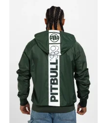Pit Bull Kurtka Wiosenna Z Kapturem Athletic Hilltop Dark Green