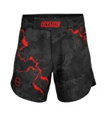 Octagon Spodenki Szorty MMA Marble Camo Red 