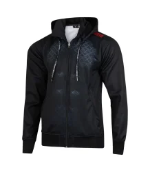 Extreme Hobby Bluza Dresowa Z Kapturem Rozpinana Black Armour 