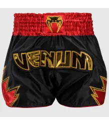 Venum Spodenki Muay Thai Inferno Black/Gold/Red