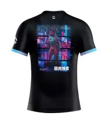 Ground Game Rashguard Krótki Rękaw Cyber Samurai