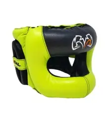 Rival Kask Bokserski Sparingowy Z Ochroną Nosa RHGFS3 Black/Lime
