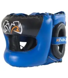 Rival Kask Bokserski Sparingowy Z Ochroną Nosa RHGFS3 Black/Blue