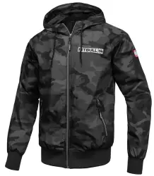 Pit Bull Kurtka Wiosenna Z Kapturem Athletic Logo All Black Camo