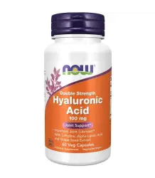Now Foods Hyaluronic Acid Double Strenght 100mg - 60 Kapsułek Wegetariańskich