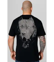 Pit Bull T-Shirt Koszulka Small Logo Born In 1989 Black