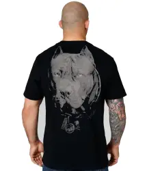 Pit Bull T-Shirt Koszulka Small Logo Born In 1989 Black