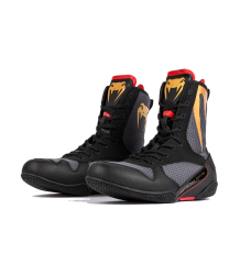 Venum Buty Bokserskie Boxing Shoes Elite Storm Grey/Gold