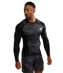 Venum Rashguard Długi Rękaw Long Sleeve Tectonic Rapid Black/Storm Grey