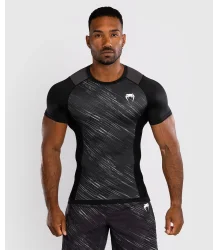 Venum Rashguard Krótki Rękaw Short Sleeve Rapid Black/Storm Grey
