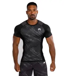 Venum Rashguard Krótki Rękaw Short Sleeve Tectonic Rapid Black/Storm Grey