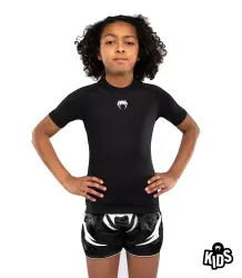 Venum Rashguard Dziecięcy Contender Krótki Rękaw Kids Black