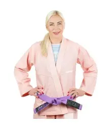 Ground Game Kimono Gi Damskie Do Bjj Jiu Jitsu Gamer Brzoskwiniowe