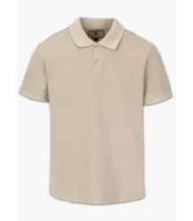 Pit Bull Koszulka Polo Denim Washed Pique Small Logo Sand 
