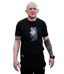 Środowisko Miejskie T-shirt Koszulka Baseball Bear Black