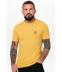 Pit Bull T-shirt Koszulka Męska Slim Fit San Diego Ca Small Logo Yellow