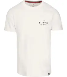 Pit Bull T-shirt Koszulka Męska Washed USA CAL Off-White