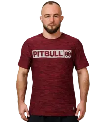 Pit Bull T-shirt Koszulka Hilltop Casual Sport Burgund Melange