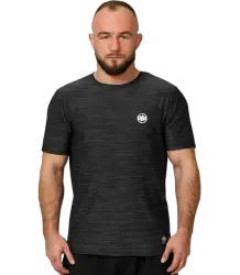 Pit Bull T-shirt Koszulka Casual Sport Small Logo Black Melange