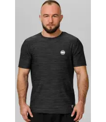Pit Bull T-shirt Koszulka Casual Sport Small Logo Black Melange
